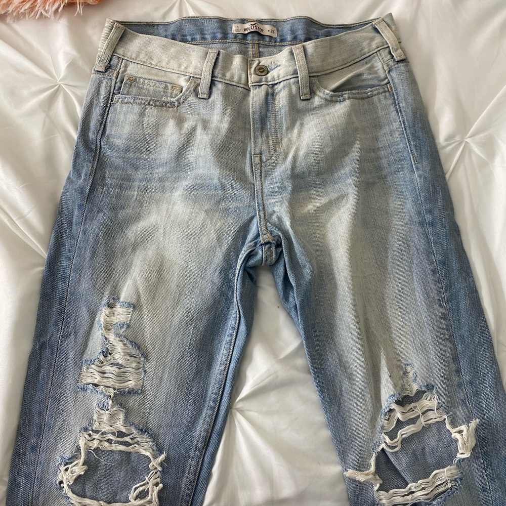 Mix Wash Hollister Boyfriend Jeans
